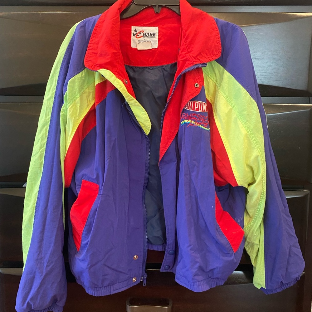 Vintage 90’s DuPont racing bomber jacket!